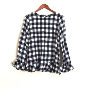 Buffalo Plaid Flannel Top size M